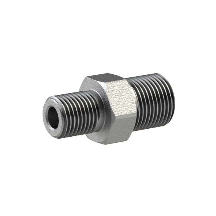 RIEGLER Double threaded nipple 245, ET/ET, reducing, R 2 1/2, R 2