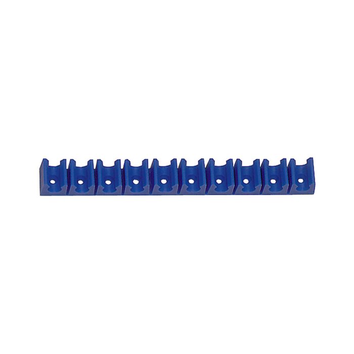 RIEGLER Schlauch-Klemmleiste, Polyethylen, für Schlauch Außen-ø 6 mm