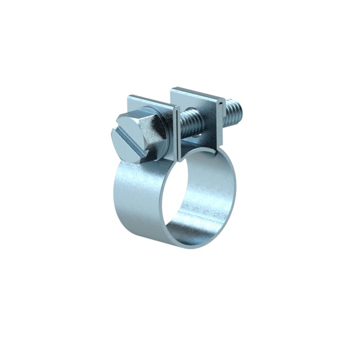 RIEGLER Spannbackenschelle, Stahl glanzverzinkt (W1), Nenn-ø 9 mm, 9 mm (1 Pack = 10 Stk.)