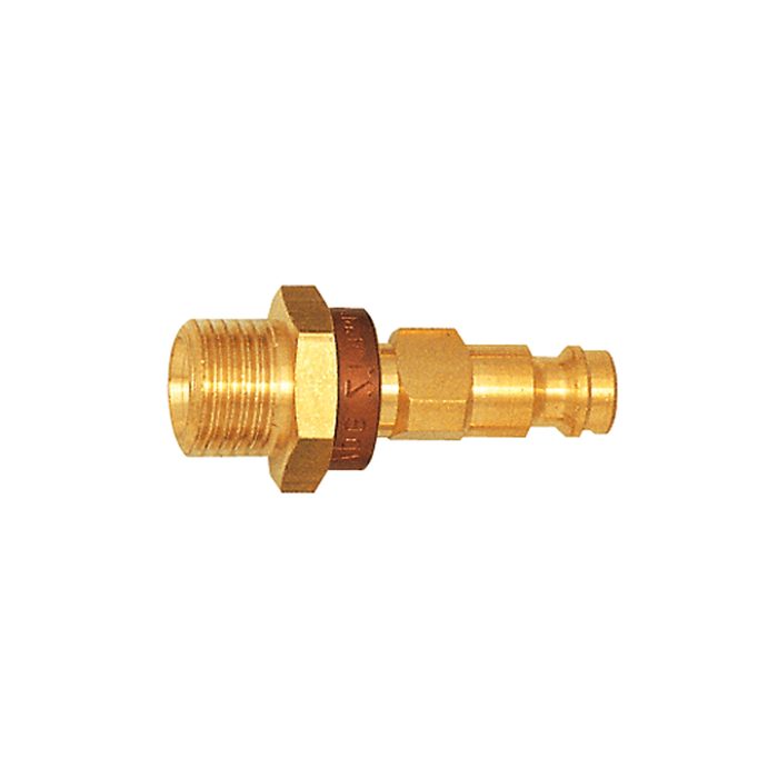 RIEGLER Captive nipple I.D. 5, Bright brass, G 1/8 ET, brown
