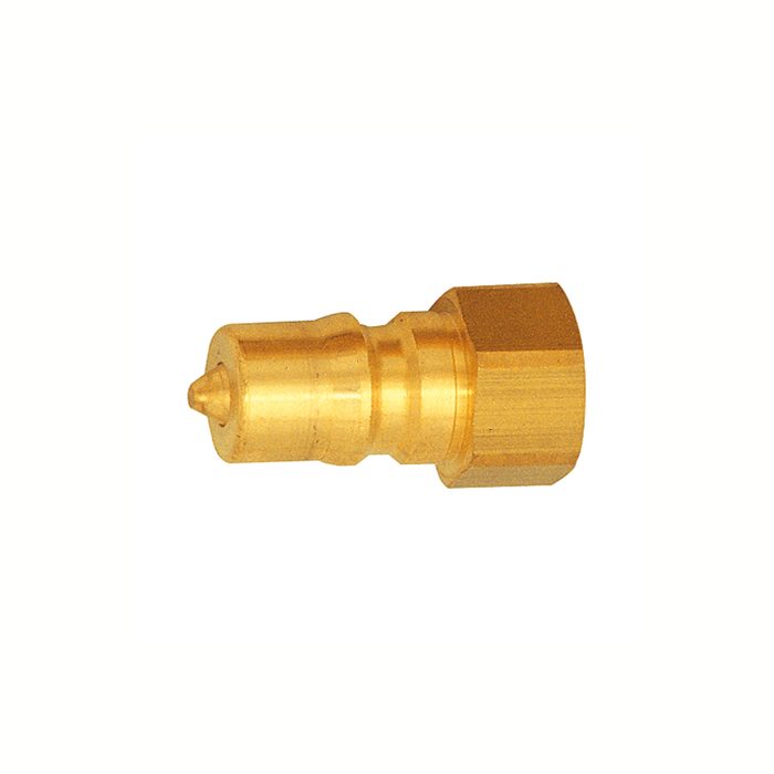 RIEGLER Closing nipple locking on both sides, Brass, G 3/8 IT, I.D. 7.5