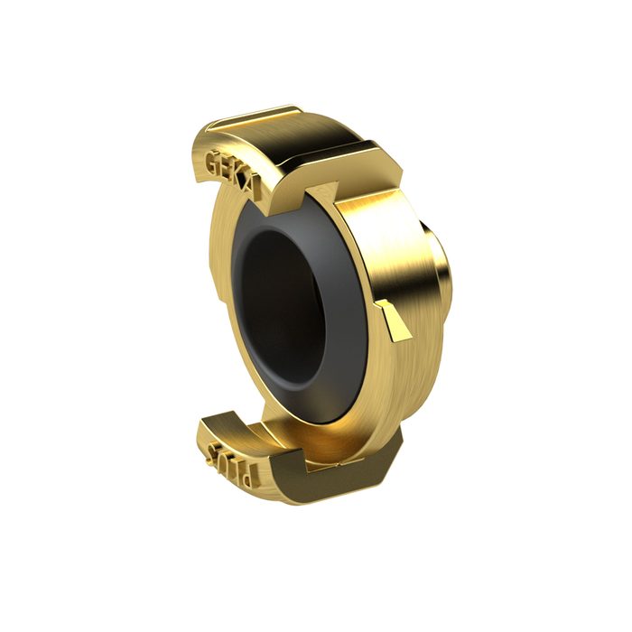 [107764] RIEGLER GEKA-Gewindestück, starr, Messing blank, G 1 IG