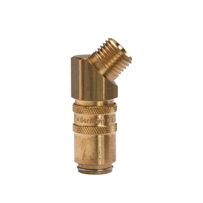[107925] RIEGLER Temperierkupplung DN 6 mit Außengewindeanschluss, M14x1,5 45°