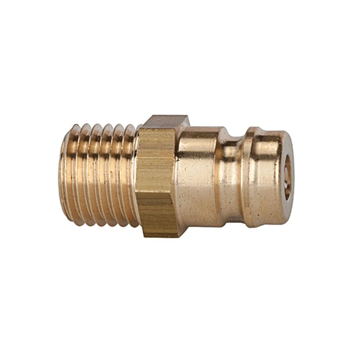 RIEGLER Tempered plug-in nipple DN 9, with blocking valve, ET, M14x1.5