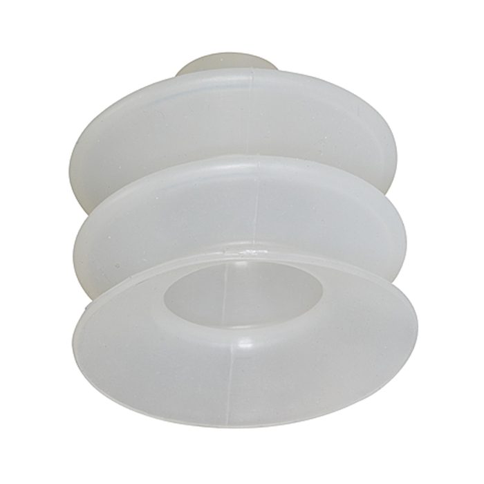 RIEGLER Balgsauger, rund 2,5 Falten, Material Silikon, »FG«, Ø 18 mm