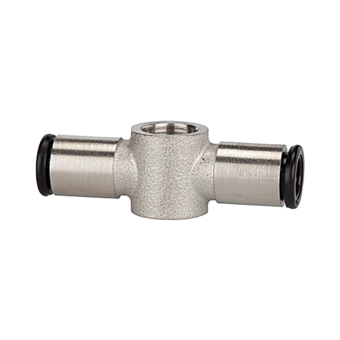 RIEGLER T-Ringstück, für Hohlschraube G 1/8, Schlauch-Ø 8 mm, MS vern.