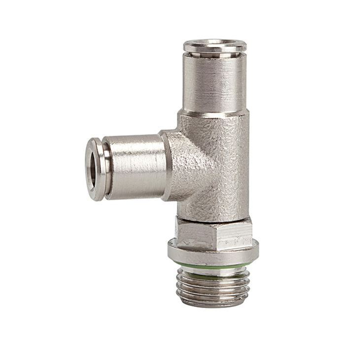 RIEGLER T-Steckverschraubung L-Form »metallica«, drehbar, G 1/8 a. Ø 8 mm