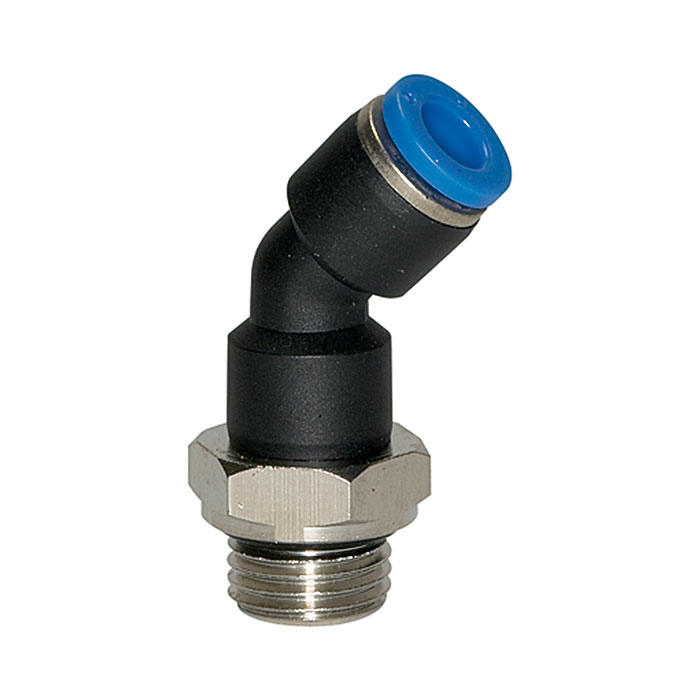 RIEGLER Push-in fitting 45° »Blue Series«, rotating, G 1/2 o.