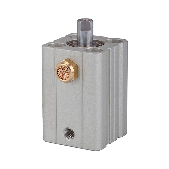 RIEGLER Short stroke cyl., single-acting, Piston Ø 12, Stroke 20, M5x0,8