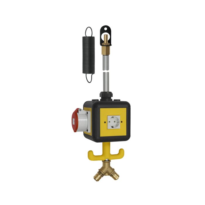 [114499] RIEGLER Supply unit, 3 SchuKo sockets and 1 CEE shaped socket