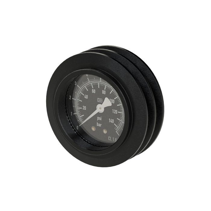 RIEGLER Manometer, 0 - 10 bar/140 psi, ø 63 mm, G 1/4, hinten