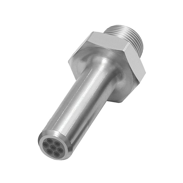 RIEGLER Lärmarme Runddüse, 1/2 - 27 UNS, Aluminium, Düsen-Außen-ø 10 mm