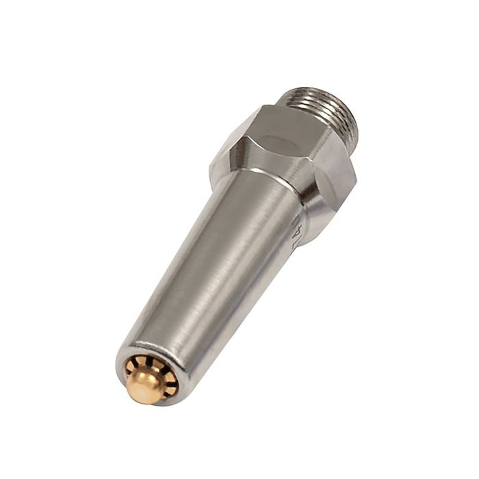 RIEGLER Lärmarme Runddüse, G 3/8 AG, Messing vern., Düsen-Außen-ø 11 mm