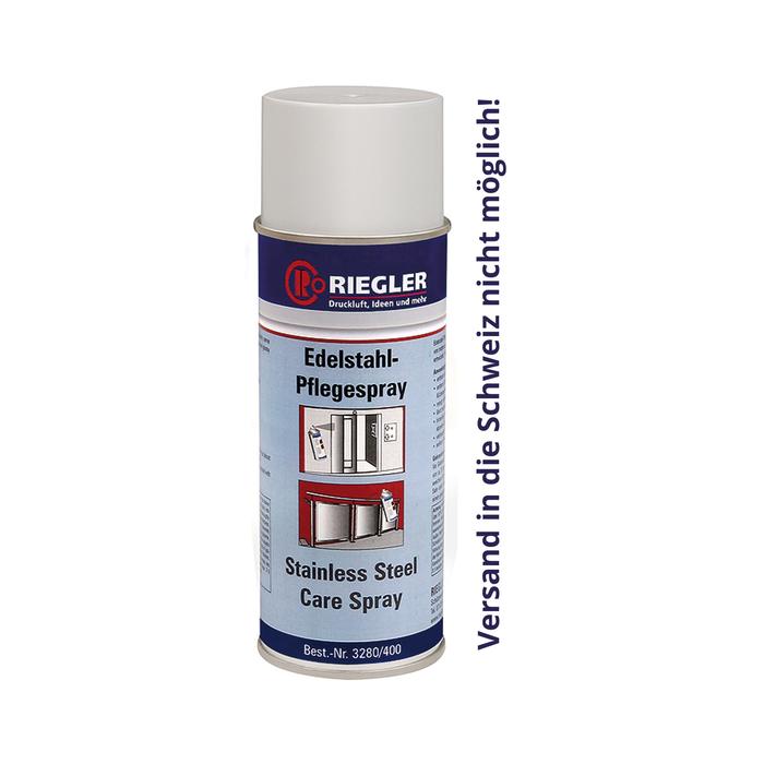 RIEGLER Edelstahl-Pflegespray, Temperatur -17°C bis 120°C, 400 ml