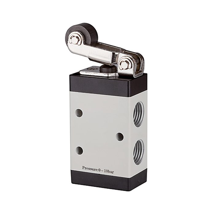 RIEGLER 3/2-way valve, Mechanically actuated, »M3«, Roller lever, G 1/8