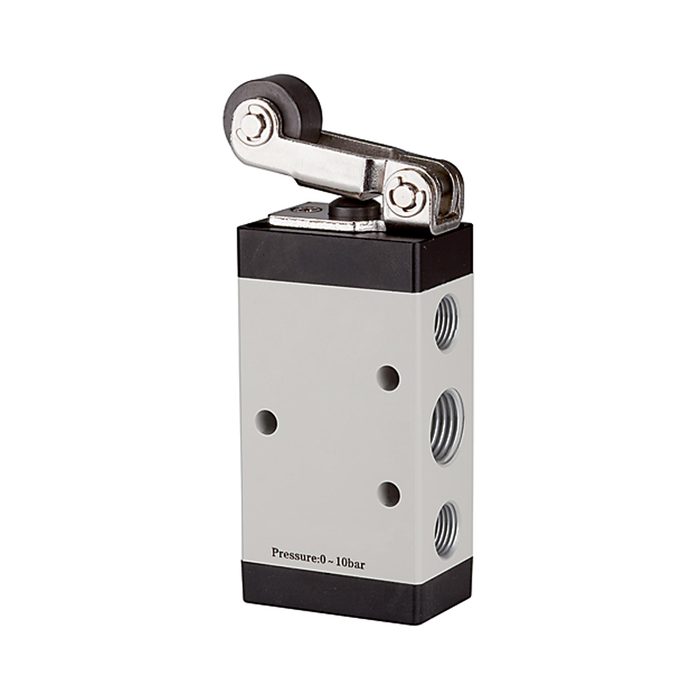 [115958] RIEGLER 5/2-way valve, Mechanically actuated, »M5«, Roller lever, G 1/8