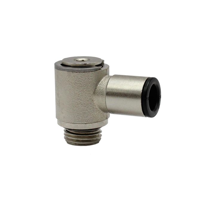 RIEGLER Angled pivot fitting »value line« rotating, G 1/8 o. for hose Ø 4