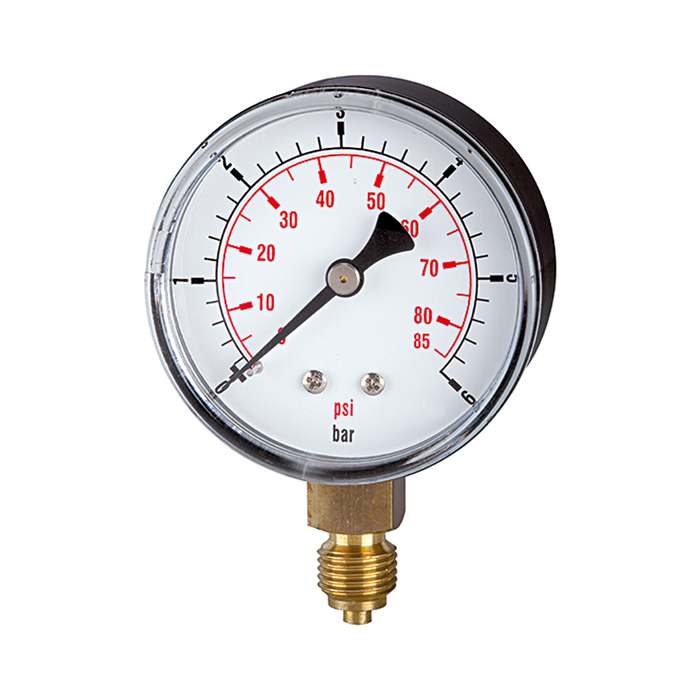RIEGLER Standardmano »pressure line« G 1/4 unten, -1/0 bar/-14,5 psi, Ø63