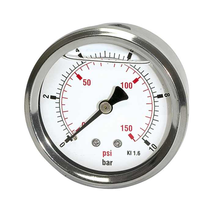 RIEGLER Glyzerinmano »pressure line« G 1/4 hinten 0-250 bar/3600 psi, Ø63