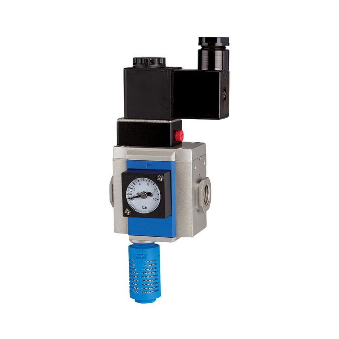 RIEGLER 3/2-Wege-Anfahrventil »G-mini«, 24 V DC, BG 200, G 1/8