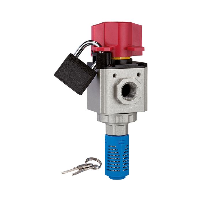RIEGLER 3/2-Wege-Absperrventil »G-mini«, BG 200, G 1/4, PE 0 - 9 bar