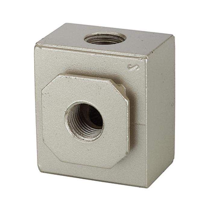 RIEGLER Verteiler »G«, mit 2 Abgängen, BG 300, G 3/8, PE 0 - 9 bar