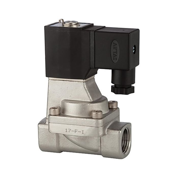 RIEGLER 2/2-way solenoid valve NC, pilot operated, 230 V, 50 Hz