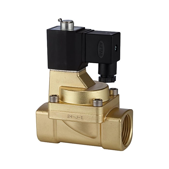 RIEGLER 2/2-Wege-MV., MS, NO, vorg., 24 V DC, G 3/4, PN 0,5-7 bar