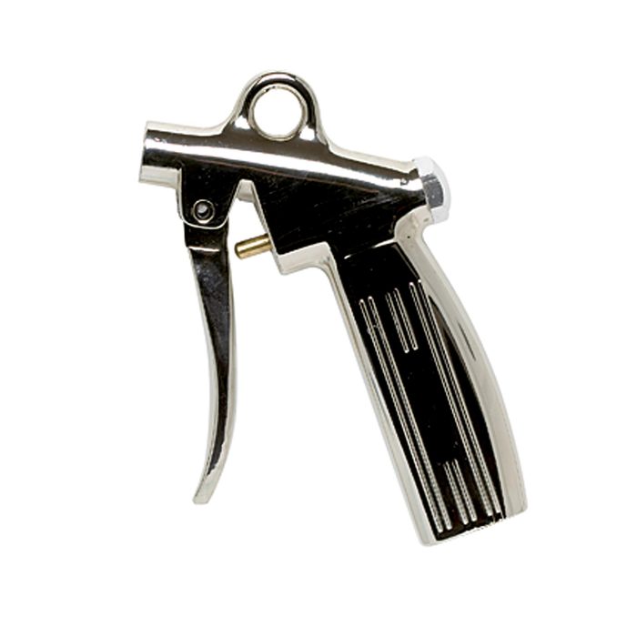 [117444] RIEGLER Air gun without nozzle nickel-plated die-cast aluminum, G 1/4 IT