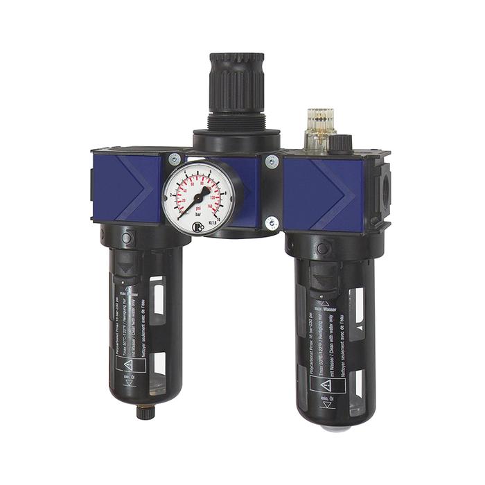 [124854] RIEGLER Service unit 3-part »variobloc«, Protective cage, Size 1, G 1/4
