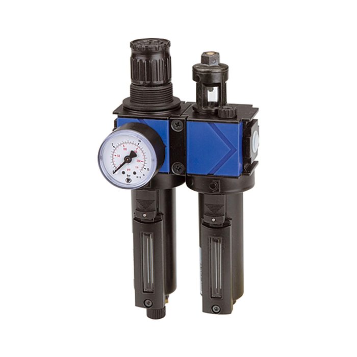 RIEGLER Wartungseinheit 2-tlg. »variobloc«, Metallbehälter, BG 1, G 3/8
