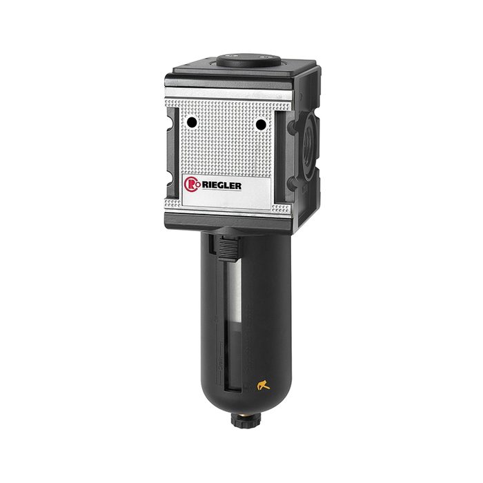 RIEGLER Vorfilter »multifix« PC-Behälter, Schutzkorb, 0,3 µm, BG 4, G 3/4