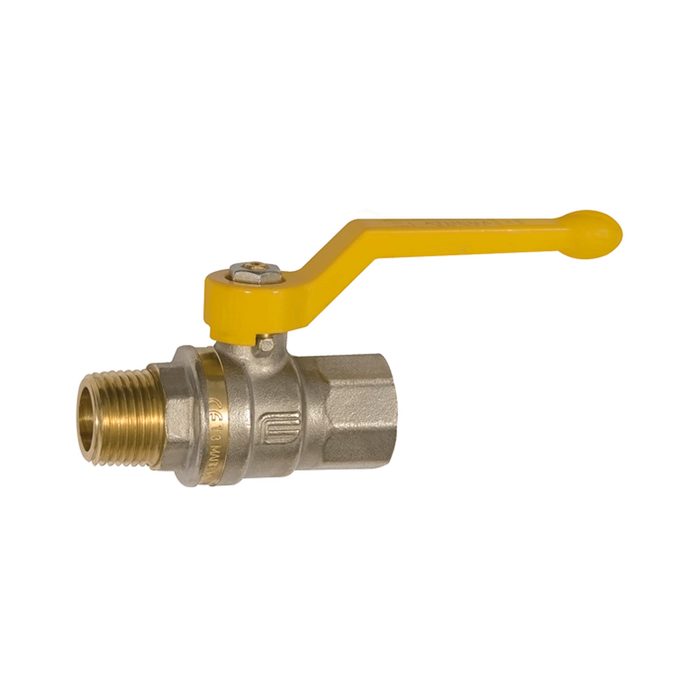 [133184] RIEGLER Ball valve EN 331 DVGW, nickel-plated brass, Rp/R 1 1/4