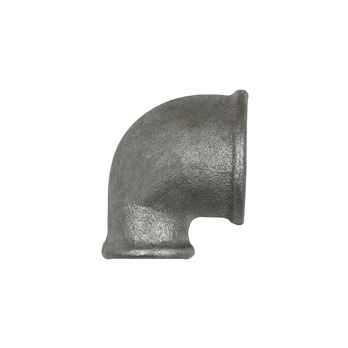 RIEGLER Bracket 90°, red. IT/IT Rp2 1/2,Rp1 1/2,black malleable cast iron