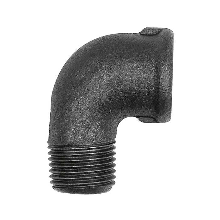 RIEGLER Winkel 92, 90°, Rp 1 1/2 i., R 1 1/2 a., Temperguss schwarz