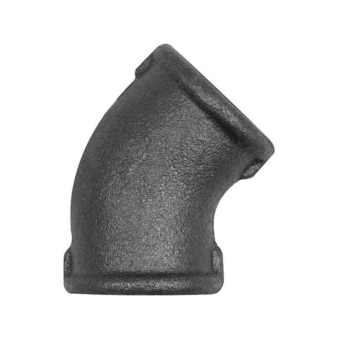 RIEGLER Bracket 120, 45° Rp 3/4 IT,Rp 3/4 IT black malleable iron fitting
