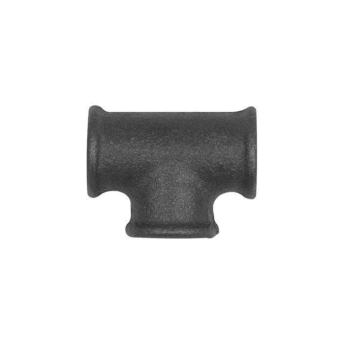 RIEGLER T-Stück 130, 3 x Rp 1/4 i., Temperguss schwarz