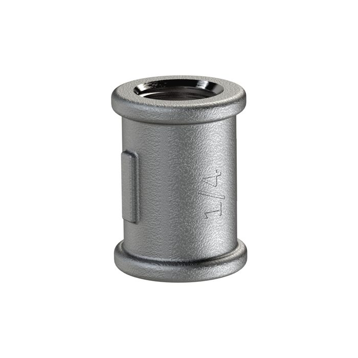 RIEGLER Bushing 270, IT/IT, Rp 2 1/2, black malleable iron fitting
