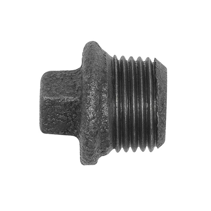 RIEGLER Stopfen 290, mit Rand, R 1/4 a. Temperguss schwarz