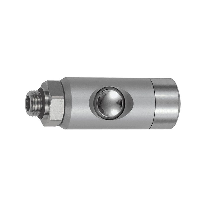 RIEGLER Druckknopf-Sicherheitskupplung NW 5,5, drehbar, Alu, G 1/2 AG