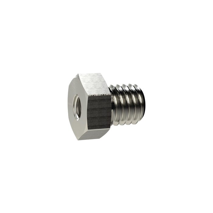RIEGLER Reduziernippel kurz, M24x1,5 a., M16x1,5 i., SW 28, Messing vern.