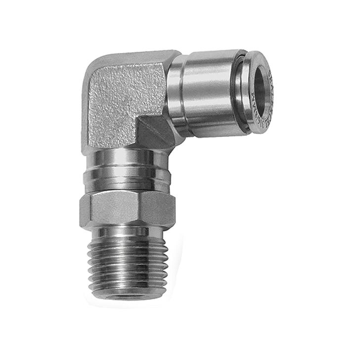 RIEGLER Push-in L-fitting, rotating, R 1/2 o., for hose exterior Ø 14 mm