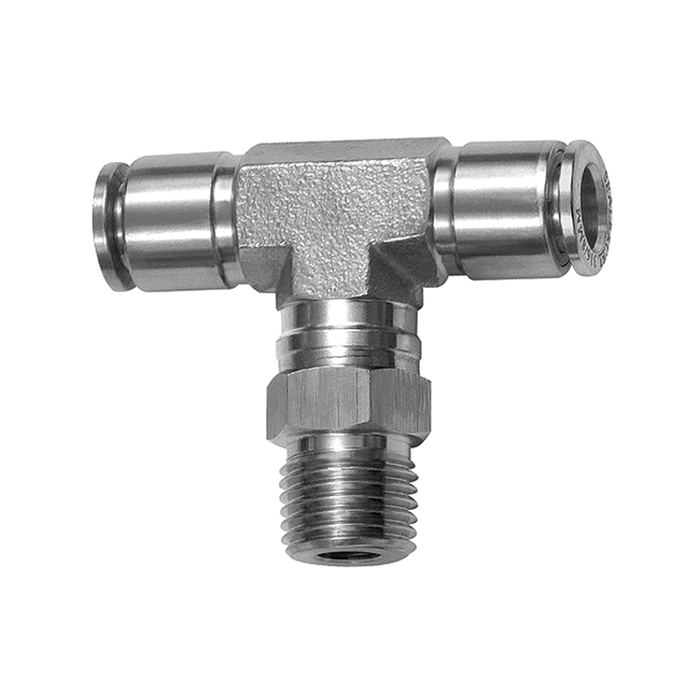 RIEGLER Push-in T-fitting, rotating, R 1/2 o., for hose exterior Ø 12 mm