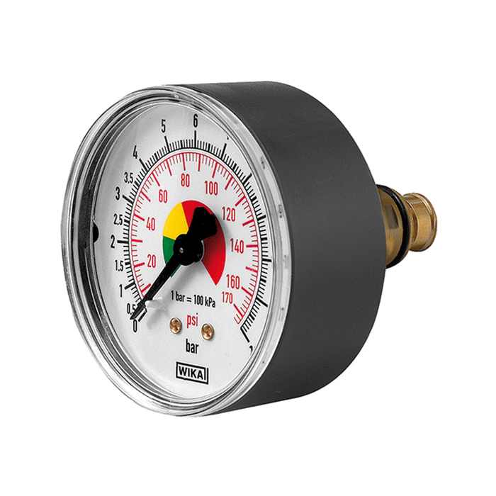 RIEGLER Manometer ø 80 mm, ungeeicht, G 1/4, Anschluss hinten