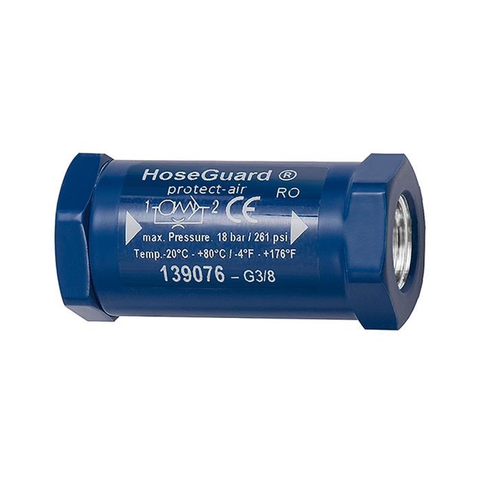 RIEGLER Schlauchbruchsicherung »Hose Guard«, Alu/Polyacetat, G 1/4 IG/IG