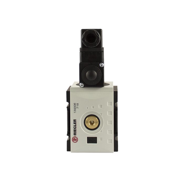 RIEGLER Verteiler »FUTURA«, BG 2, G 3/8, mit Druckschalter 0,5 - 10 bar
