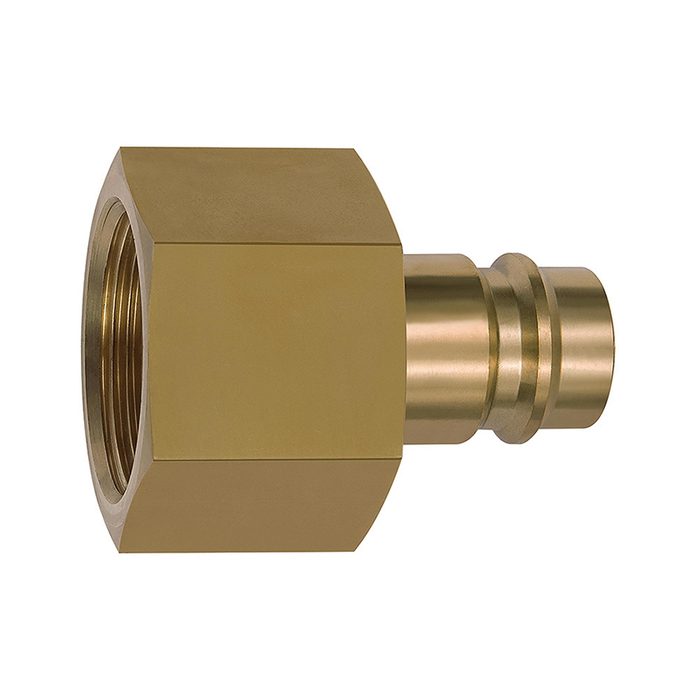 [141574] RIEGLER Nippel für Kupplungen NW 19, Messing blank, G 1 IG