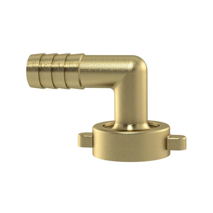 [146214] RIEGLER 2/3 Elbow tube fitting, G 1 x 19, swivel nut, taper seat, Brass