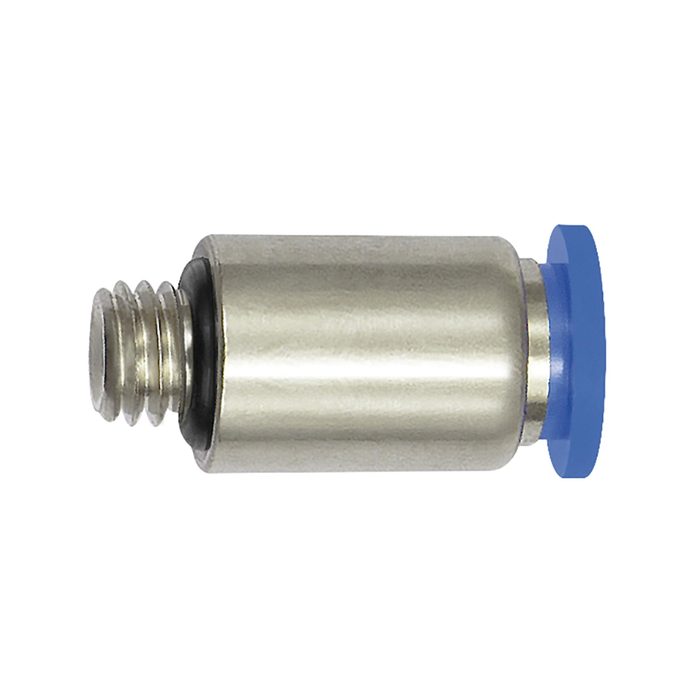 RIEGLER Gerade Steckverschraubung »Blaue Serie« mini, rund, M3