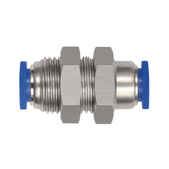 RIEGLER Schott-Steckverbindung »Blaue Serie« mini, M8x0,75, Schlauch-Ø 3